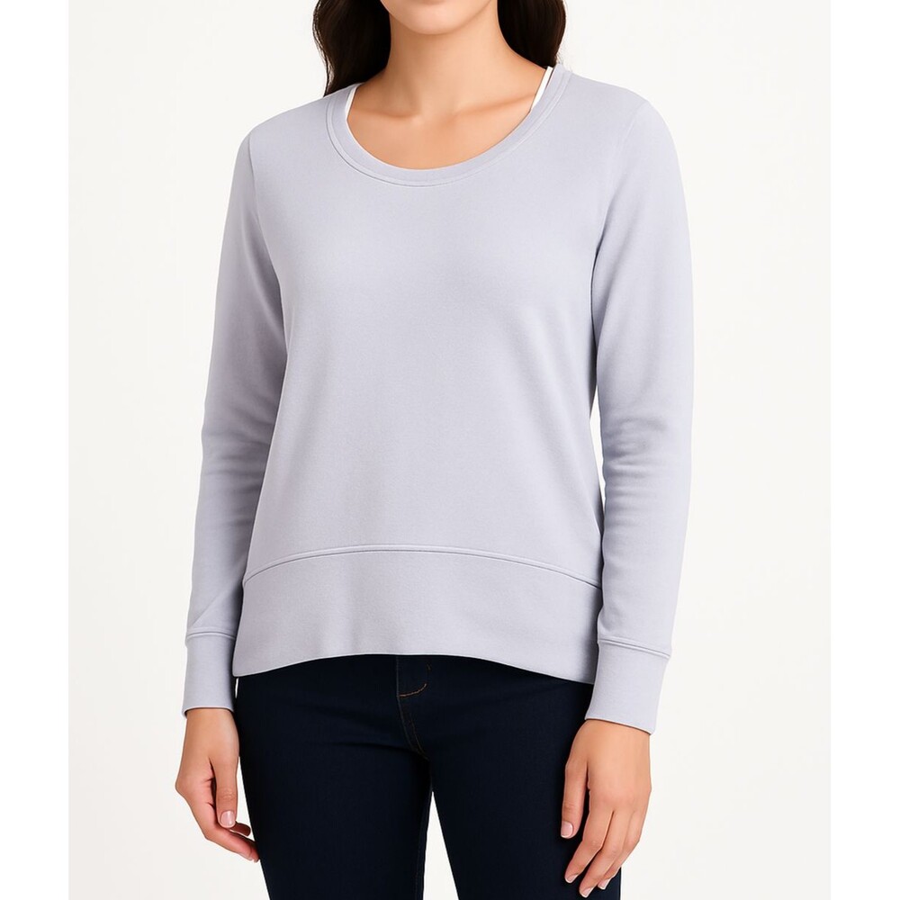 Athleta Women’s Light Purple Long Sleeve Sweatshirt Size M – Modal Blend, Pre-Ow
